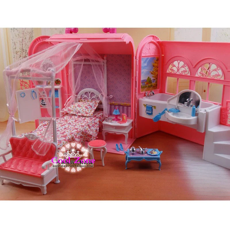 barbie bedroom and bathroom