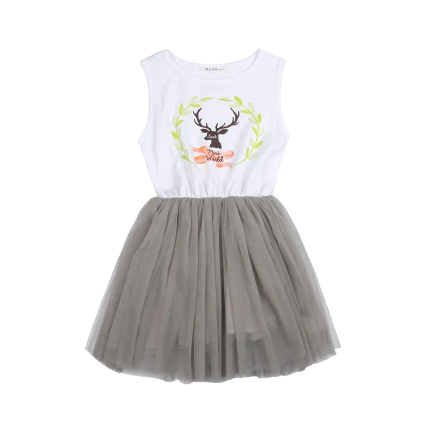 

ZJHT New Baby Summer Dress For Girl Sleeveless Clothes Princess Children Cotton Top Mesh Beach Kids Dresses 3-10Y Costumes MY118