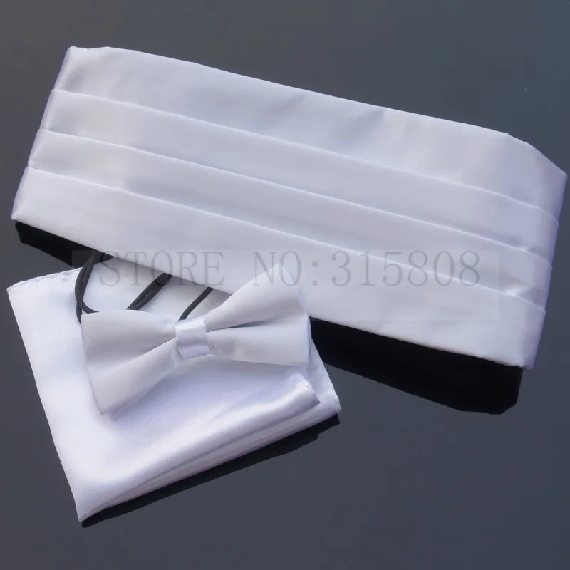 Ikepeibao WhiteKids смокинг формальный поясом комплекты Bowties Hanky Noeud Papillon пояс-кушак Ремни w Регулируемый Эластичная лента Свадьба Новый