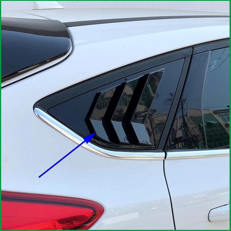 

For Ford Focus Hatchback 2012 2013 2014 2015 2016 2017 Rear Door Window Louver Frame Window Sill Molding Cover Sticker Trim