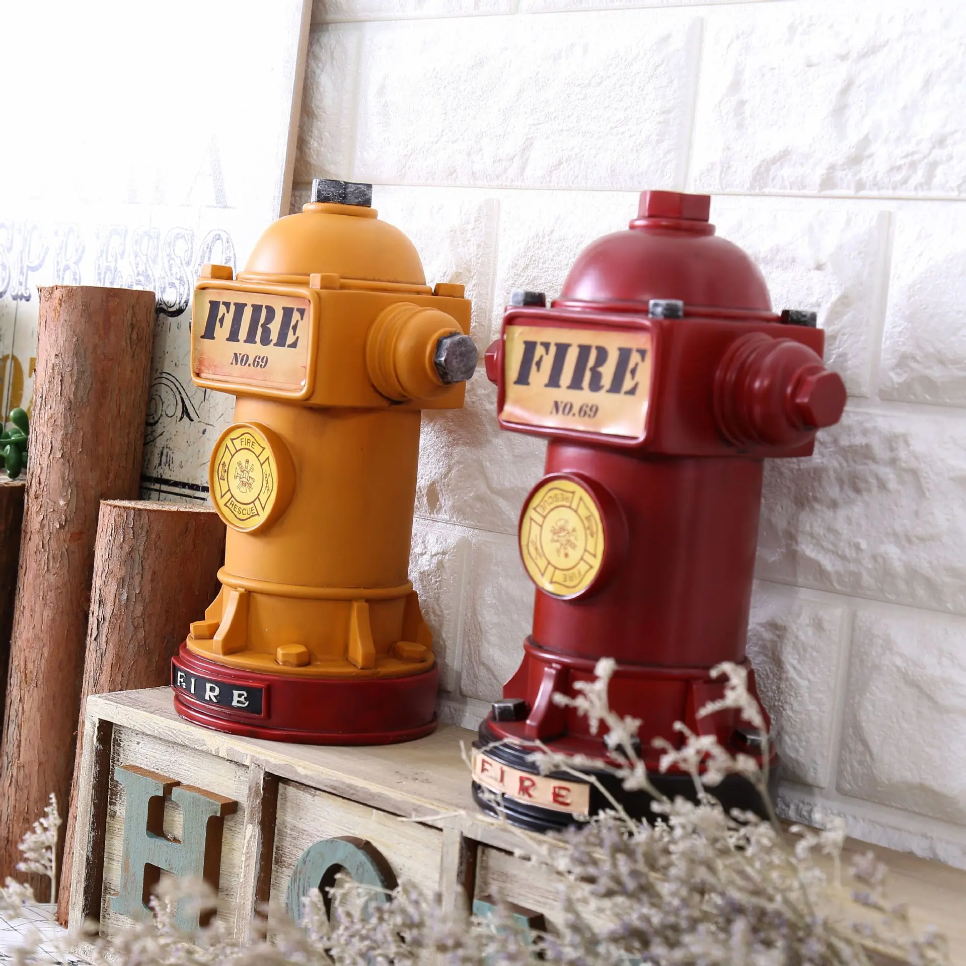 Vintage Style Resin Coin Saver font b Fire b font font b Hydrant b font Shape