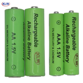 

2/4pcs Rechargeable Alkaline Battery AA AAA 1.5V with 2/4 slots intelligent USB Battery Charger LED display smart charger