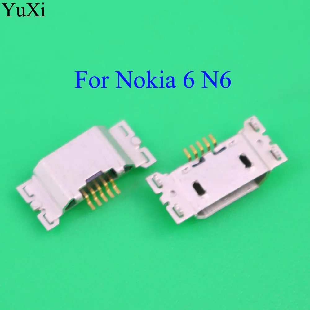 YuXi новое зарядное устройство порт зарядки Micro USB разъем для Nokia 6 N6|Компьютерные