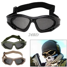 3 цвета открытый глаз Защитные очки удобные страйкбол безопасности тактический Анти туман с металлической сеткой J15