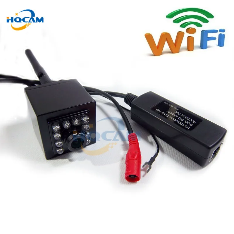 Hqcam 720 P IP Камера Беспроводной Wi-Fi видеонаблюдения Камера HD Крытый ИК Ночное видение Поддержка SD карты Micro TF карты видеонаблюдения пришли