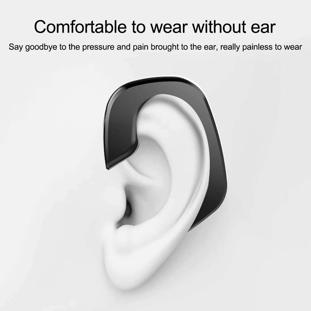 New Ear Hook Wireless Bluetooth Headset Negative Ion Sport Gym Business Wireless Bluetooth Headset with Mic