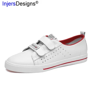 

New Arrival Small White Shoes Lovers Sneakers Fashion Punching Breathable Skateboarding Shoes Soft Mens Trainers Plus Size 35-47