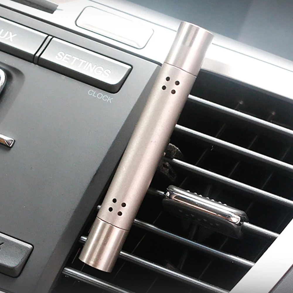 

Car Air Freshener Alloy Perfume Vent Clip Aroma Diffuser Automobiles Interior Decor Solid Fragrance Smell Purifier Accessories