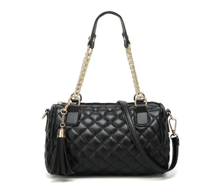 Diamond Lattice Women handbag Small Female Boston Totes tassel Crossbody Messenger Bags for women's Shoulder Bags Chain bolsas (7)