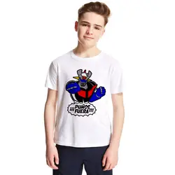 Мультфильм Аниме Mazinger Z детская футболка японский супер робот детская футболка мода мальчик Девочка Лето Футболки Повседневное уличная