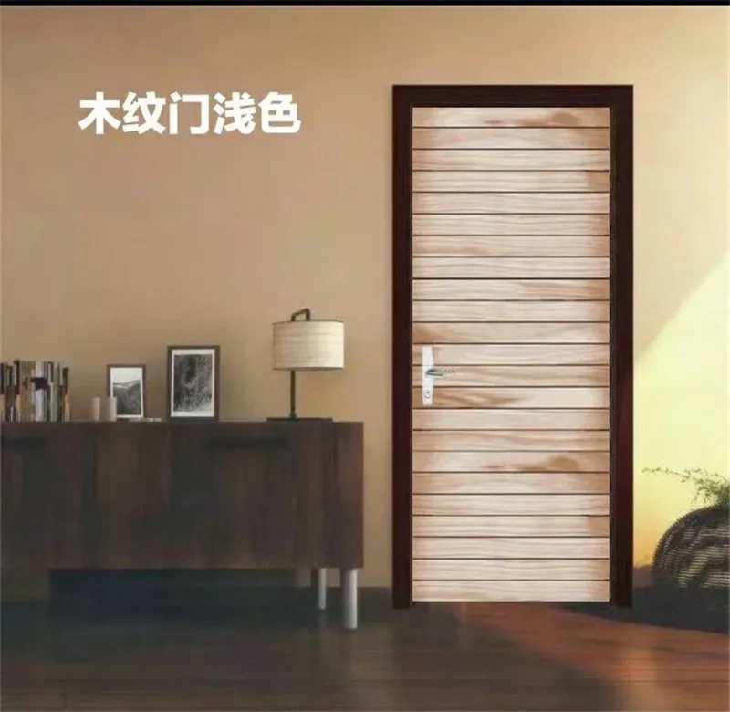3D вид декоративные наклейки на дверь для спальни гостиной деревянные стальные двери ремонт самоклеющиеся шкаф раздвижные двери росписи