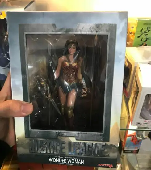 19 см DC Лига Справедливости ARTFX+ Wonder Woman статуя Коллекция Модель фигурка игрушки - Цвет: with retail box