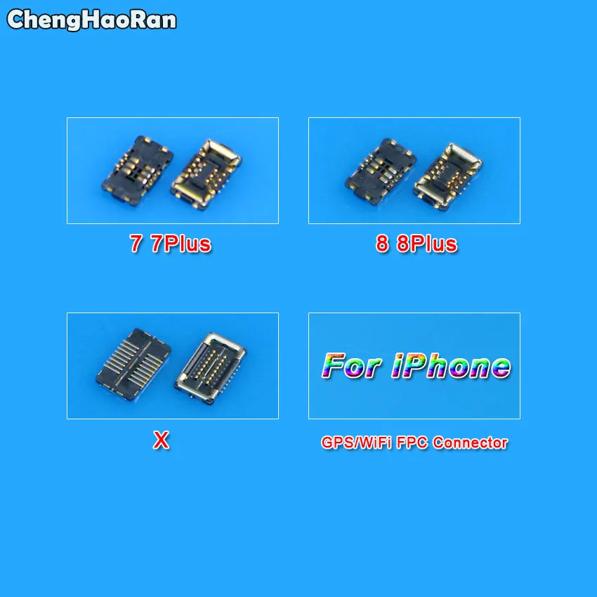 Новый GPS FPC коннектор ChengHaoRan для iPhone 7 7G Plus 7Plus 8 8G 8Plus X контактный зажим Wi-Fi на