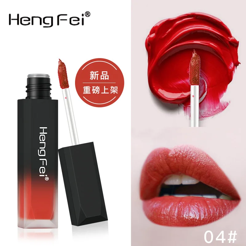 

New 6 Color Liquid Lipstick Matte Makeup Waterproof Red Lip Long Lasting Gloss Mate Black Lip Stick Matte Liquid Lipsticks