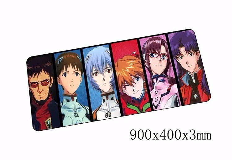 900x400x3 мм коврики для мыши evangelion Коврик для мыши notbook компьютерный коврик для мыши Аниме игровая мышь геймер клавиатура, мышка для ноутбука коврик