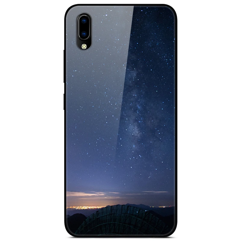 F для VIVO Y91C чехол VIVOY91C стеклянный жесткий чехол для телефона для VIVO Y91i чехол VIVO Y91 C мягкий бампер чехол закаленное для Vivo Y93 Y 93