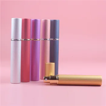 

New Arrival 8ML Portable Mini Travel Perfume Bottle Vaporizador 6 Colors Parfum Bottles For Spray Scent Pump Case