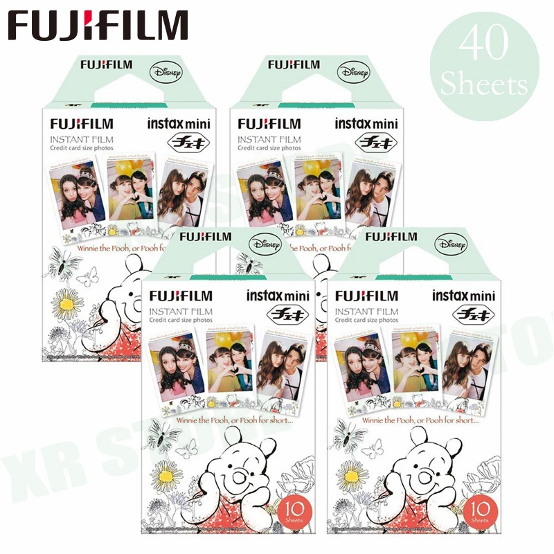 

Fujifilm Instax Mini 8 9 Film Winnie pooh Fuji Instant Photo Paper 40 Sheets For 70 7s 50s 50i 90 25 Share SP-1 2 Camera