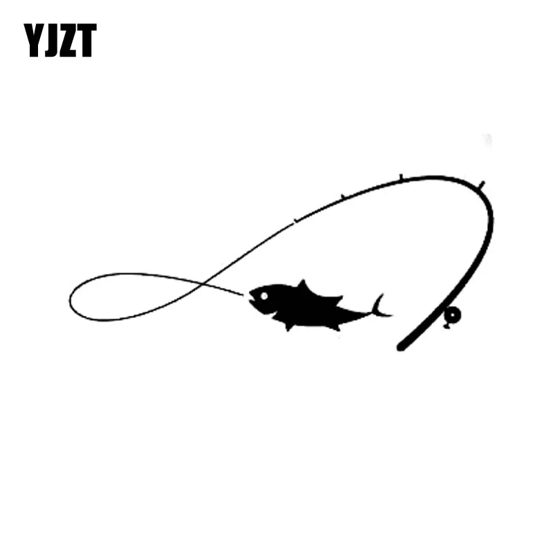 Download YJZT 13cm*5.4cm Fashion Fishing Fishing Rod Fisherman Fish ...