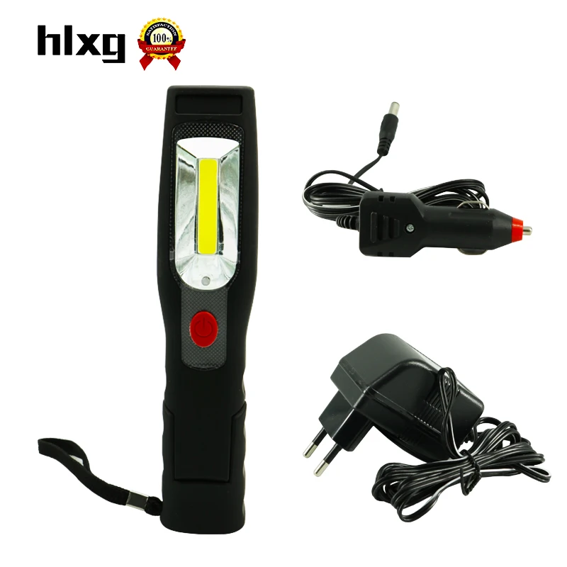Rechargeable 3W 5 LED COB 12V LED Camping Lamp Inspection Flashlight