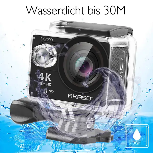 AKASO EK7000 WiFi 4K Action Camera Ultra HD Waterproof DV Camcorder 12MP Cameras Sports Camera 170 Degree Wide Angle Original 3