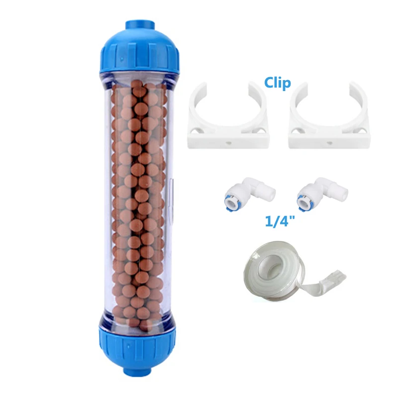 1PCS T33 Housing DIY Fill Shell Water Filter Cartridge Maifan StoneCoconut shell activated carbonResinKDF Purifier Fittings (4)