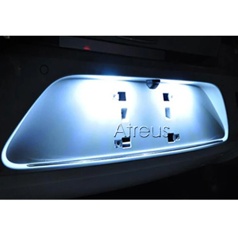 Atreus Автомобильный светодиодный номерной знак 12 В для Peugeot 307 206 207 306 308 Citroen C4 C5 C3 XSARA
