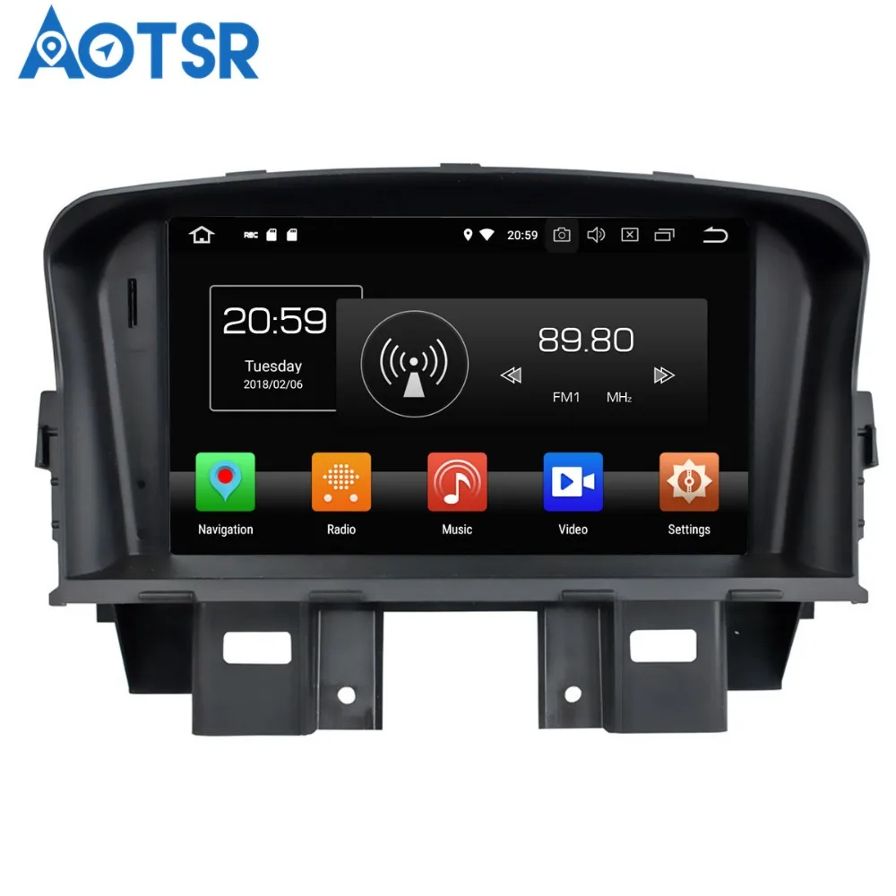 Aotsr Android 8 0 7 1 GPS навигация автомобиля нет DVD плеер для Chevrolet CRUZE 2008 2011 Мультимедиа
