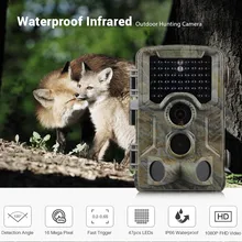 ZECRE HD 1080P 16MP наружная инфракрасная охотничья камера с ночным видением, камера для охоты, камера для дикой природы, фотоловушки, 47 шт., ИК светодиоды, водонепроницаемая