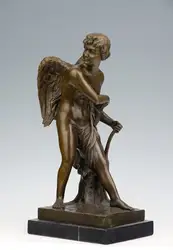 Искусство Ремесла Медь Рождеством продаж Бронзовый Греческая мифология коллекция скульптуры Искусство статуя ангела для Рождественский