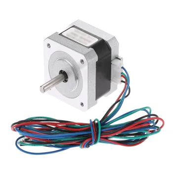 

Nema17 34mm Hybird Stepper Motor 1.8 Degree 2 Phase Nema 17 Stepper Motor De Passo 4-lead For 3D Printer 1.33A 42HS34-1334