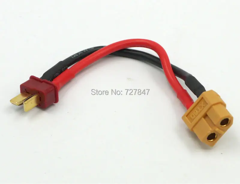 

XT60 Female To Male T-Connector / Adapter (T-Plug) Deans Style with easy grip