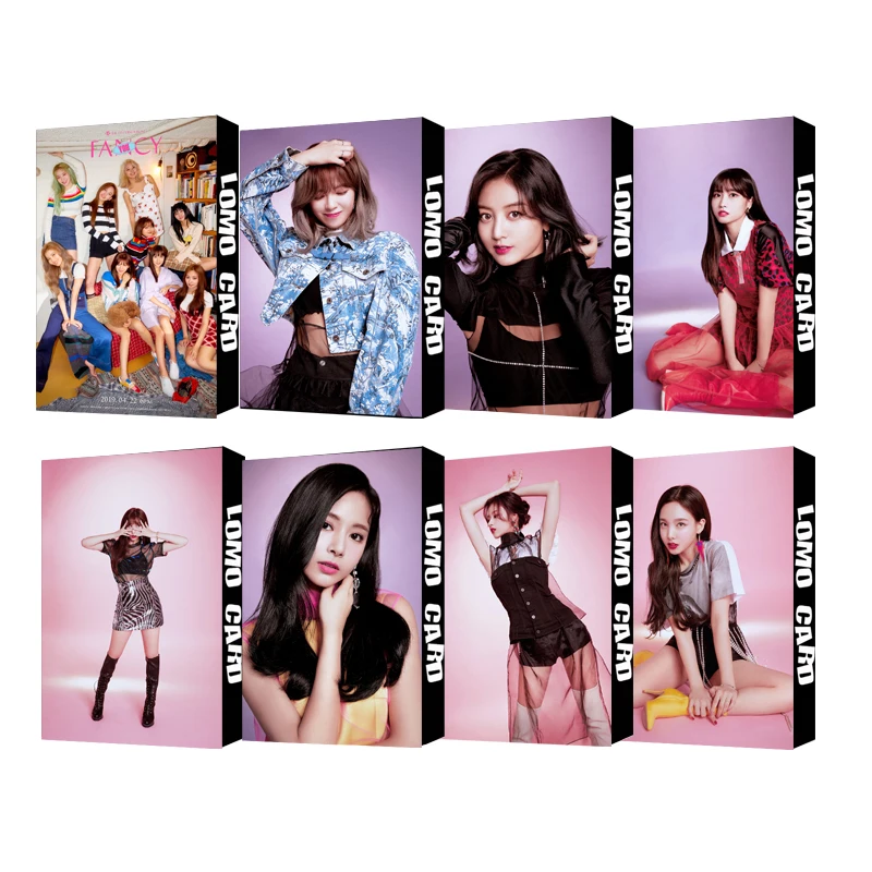 Youpop KPOP TWICE FANCY MOMO DaHyun TZUYU NAYEON альбом LOMO Cards k-pop Новая мода самодельная бумажная Фотокарта LK651