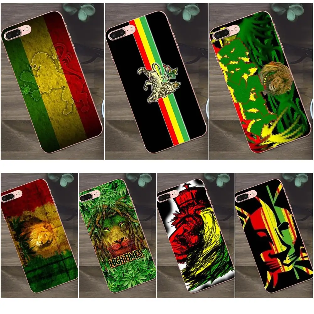 Мягкий ТПУ розничная продажа новинка модный Rasta Lion Weed для Apple iPhone 4 5 5C SE 6 6S 7 8 Plus X