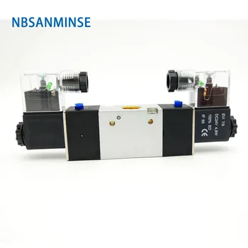 3V220 G1/4 Solenoid Valve Two Way Three Position Pneumatic Valve Single Double Coil Pneumatic Valve AIRTAC Type NBSANMINSE micro valve 6v solenoid valve 12v two position three way solenoid valve 24v solenoid valve three way valve