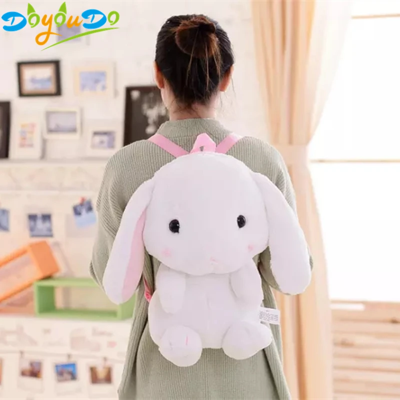 1pc 40cm Kawaii LOLITA Rabbit Plush Backpack Toy cartoon rabbit