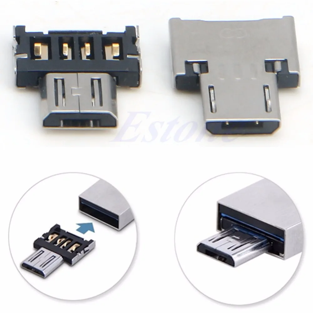 

2Pcs Micro USB Male to USB Female OTG Adapter Converter For Tablet Android Phone For PC New Dropshipping