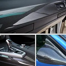 Автомобильный Стайлинг, 152 см x 10 см, глянцевая черная 5D виниловая пленка из углеродного волокна, автомобильная пленка без воздушных пузырей, сделай сам, тюнинг автомобиля, часть, наклейка