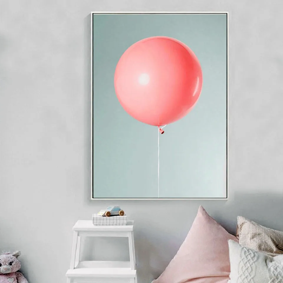 Flamingo-palmier-feuille-rose-ballon-papillon-nordique-affiches-et-impressions-mur-Art-toile-peinture-mur-photos (3)