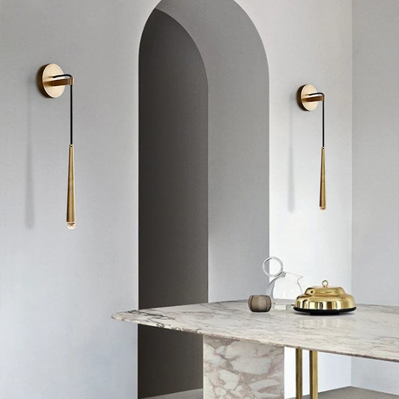 أكريليك حديث LED الجبهة مرآة ضوء الحمام ماكياج جدار مصابيح led الغرور المرحاض الحائط الشمعدانات تركيبة إضاءة