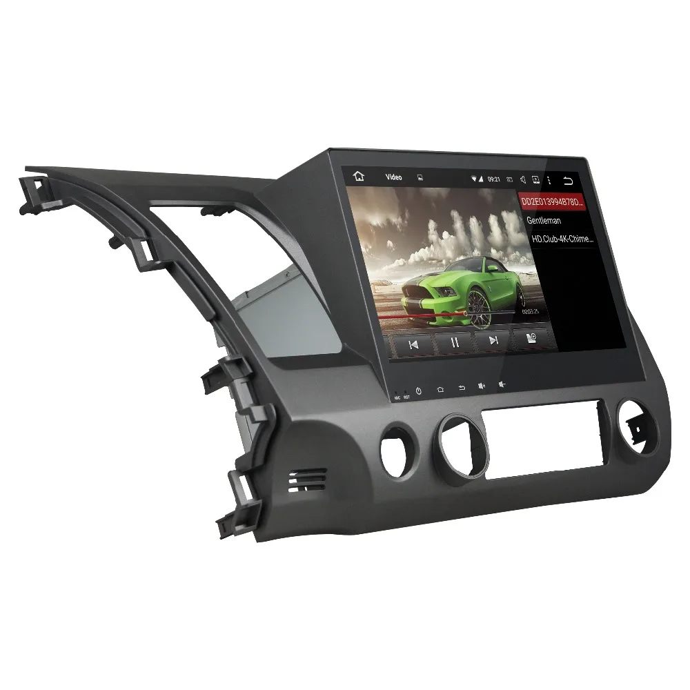 Sale Android 9.0 Octa Core 10.1" Car DVD Player for Honda Civic 2006-2011 RDS Radio GPS 4GB RAM Bluetooth 4.2 WIFI USB 32GB ROM 4