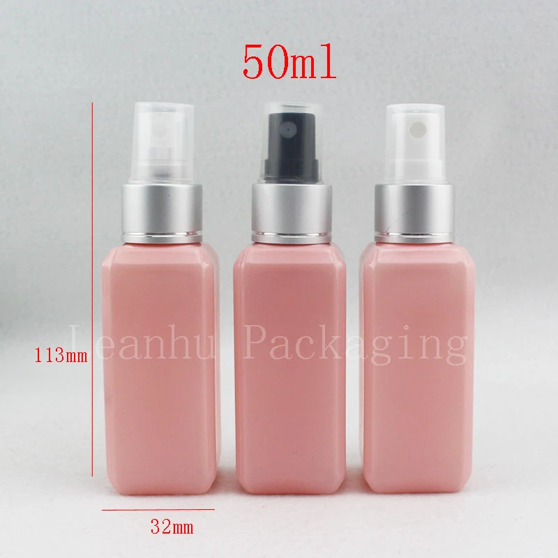卸売 50ミリリットル平方ピンク着色プラスチックポンプスプレーボトル泡化粧用女性化粧品かわいいツールを格納する香水 Pump Spray Bottle Spray Bottlespray Bottles Wholesalers Aliexpress