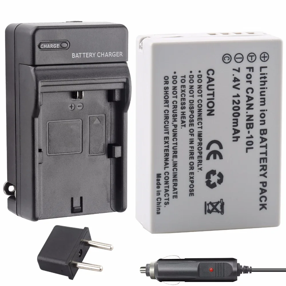 Probty NB10L NB 10L NB 10L Battery + Charger Kit for Canon PowerShot