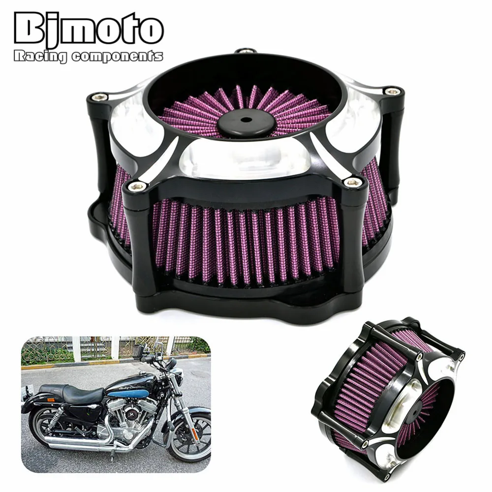 

For Harley Sportster XL 883 1200 2004-2016 Aluminum Air Cleaner Kits Sporter XL 1991-2016 motocross air filter Intake