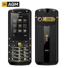 AGM M2 русская клавиатура IP68 водонепроницаемый ударопрочный пылезащитный 2G GSM телефон 2,4 дюймов SC6531DA 32MB+ 32MB 0.3MP 1970mAh мобильный телефон