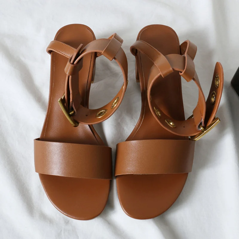 BONJOMARISA/Новые брендовые Роскошные женские туфли из натуральной кожи на высоком каблуке, большие размеры 33-43 Женские повседневные вечерние летние босоножки из органической кожи