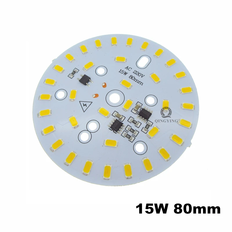 20 шт. 220 В SMD 5730 Светодиодная печатная плата с регулируемой яркостью 3 Вт 5 Вт 7 Вт 10 Вт 12 Вт 15 Вт 18 Вт 24 Вт интегрированная интеллектуальная Интегральная панель ic, белая, теплая, белая