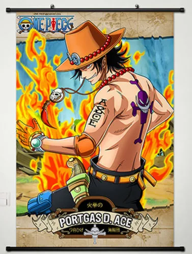One Piece D.Ace in 2 jahren Anime Manga Wallscroll Stoffposter 60x90cm Neu 