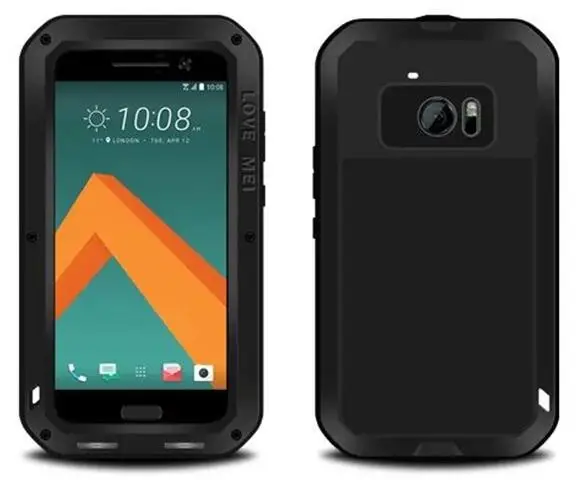 

Waterproof Shockproof Dirt proof Three Proofing Case For HTC One M10 HTC 10 Case Cover Phone Shell Skin Bag with Gorilla Glass
