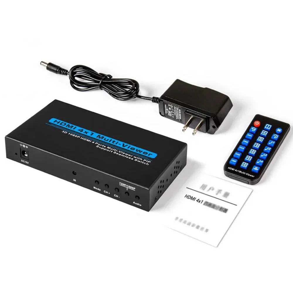 

HDMI 4x1 Multi-Viewer 1080P 3D HDMI Quad Screen Real Time Multi-Viewer HDMI Seamless Switcher PIP with IR Control